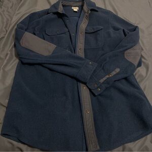 LL bean Allagash Shirt Jacket Large Tall - Navy